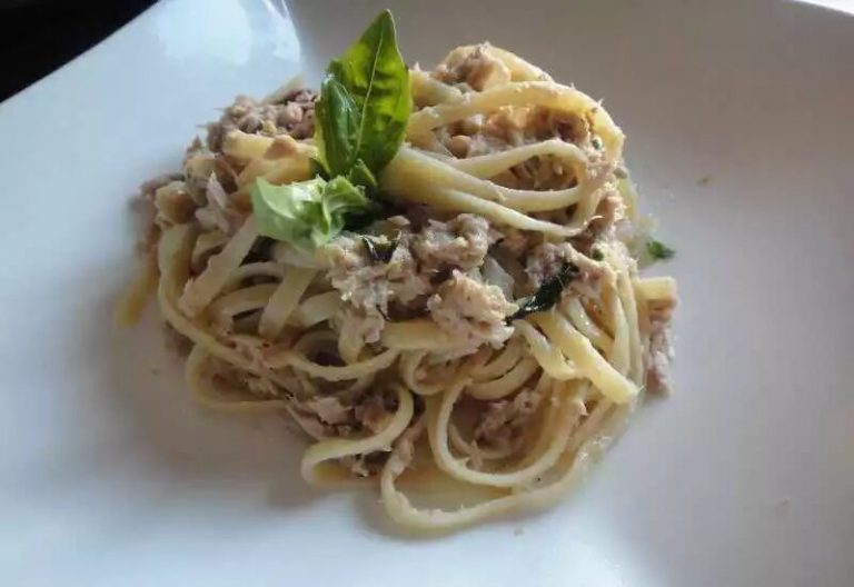 Lire la suite à propos de l’article Spaghettis au thon blanc sans gluten ni lait animal