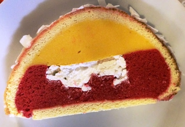 Lire la suite à propos de l’article Gâteau léger à la  mangue et framboise sans gluten