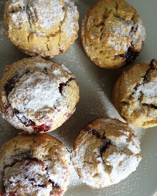 You are currently viewing Cakes fourrés framboise et chocolat sans gluten et sans lactose