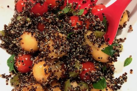 salade de quinoa melon et menthe fraiche