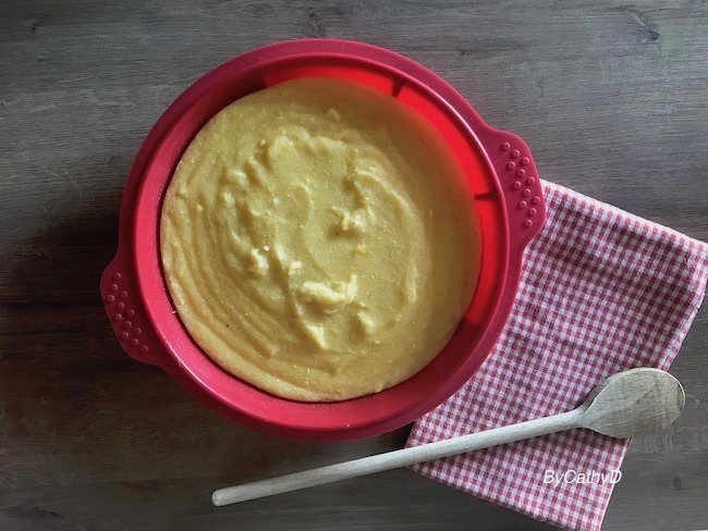 Lire la suite à propos de l’article Polenta au lait de soja et huile d&rsquo;olive