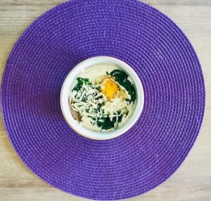 Œuf cocotte aux épinards