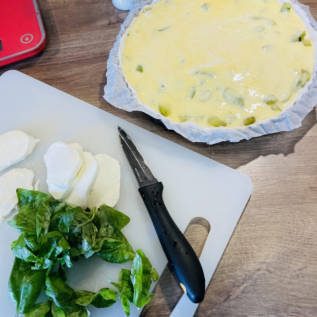 Clafoutis de courgettes basilic