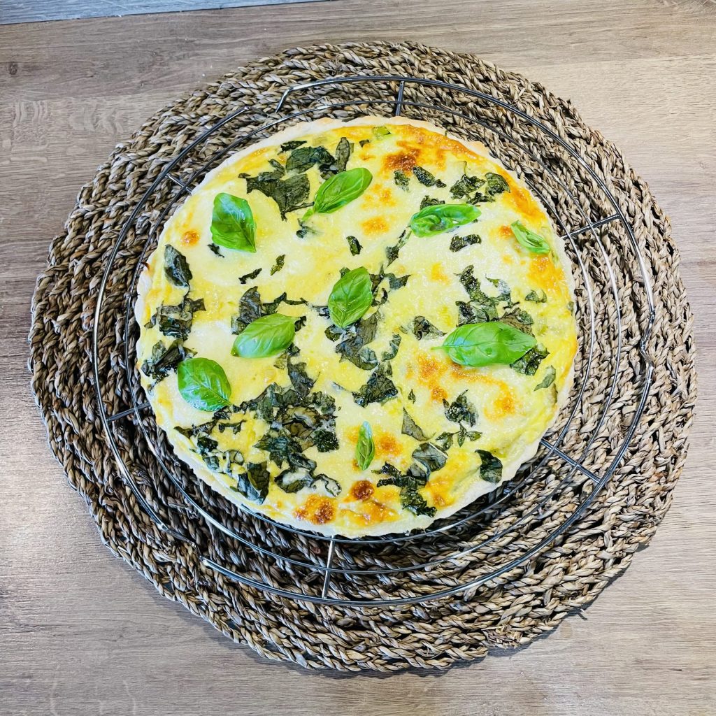 Clafoutis de courgettes basilic