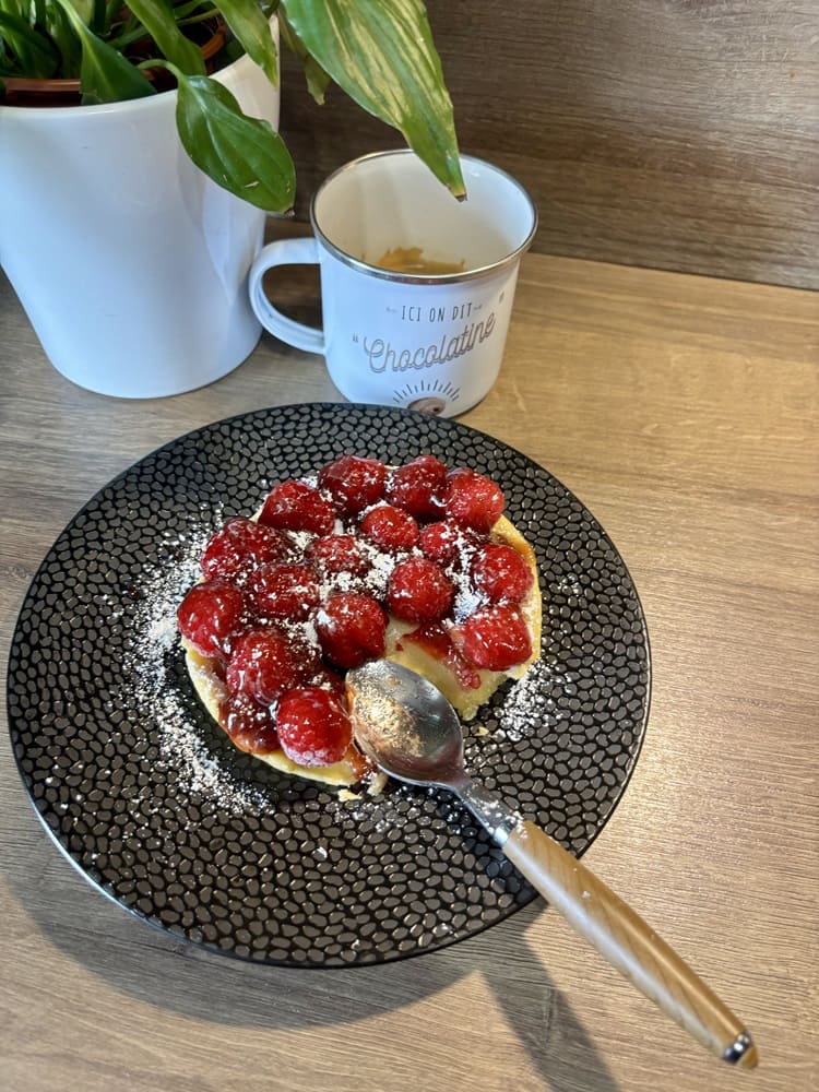 Lire la suite à propos de l’article Tarte aux framboises sans gluten, sans lait animal