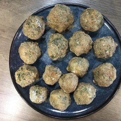 Boulettes d’épinards frais et pommes de terre