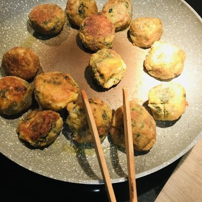 Boulettes d’épinards frais et pommes de terre