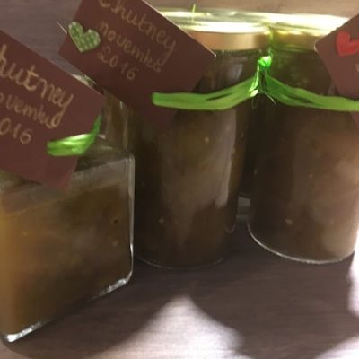 Chutney de tomates vertes