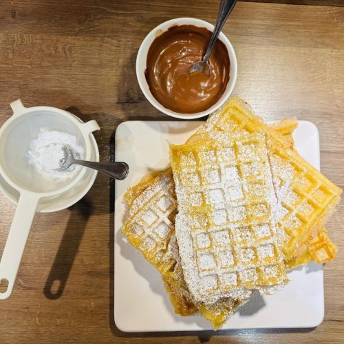 Gaufres croustillantes, légères sans gluten sans lactose au Thermomix
