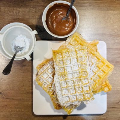 Gaufres croustillantes, légères sans gluten sans lactose au Thermomix