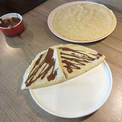 Crêpes Healthy nappées de Chocolat Noisettes