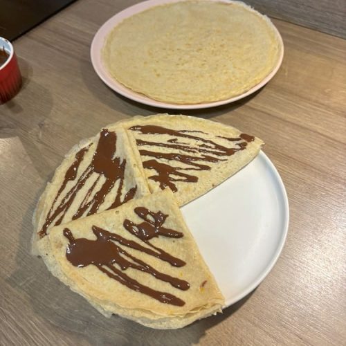 Crêpes Healthy nappées de Chocolat Noisettes
