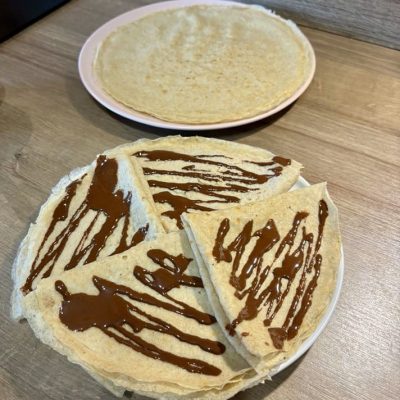 Crêpes Healthy nappées de Chocolat Noisettes