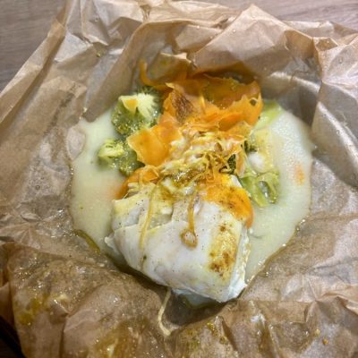 Filet de poisson en papillote