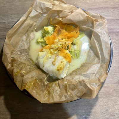 Filet de poisson en papillote