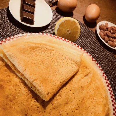 Crêpes sans gluten au lait végétal de riz
