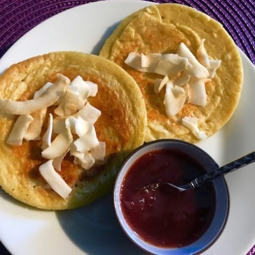 Pancakes lait de coco sans gluten et sans lait animal