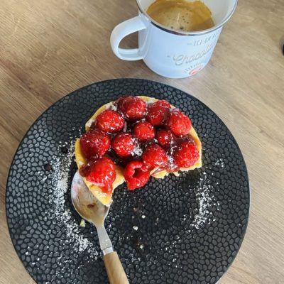 Tarte aux framboises