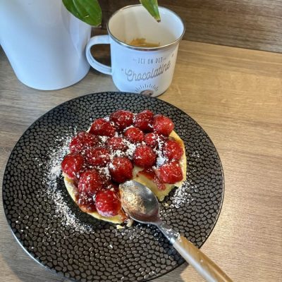 Tarte aux framboises 1