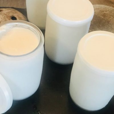Recette de yaourts au soja sans lactose et sans gluten