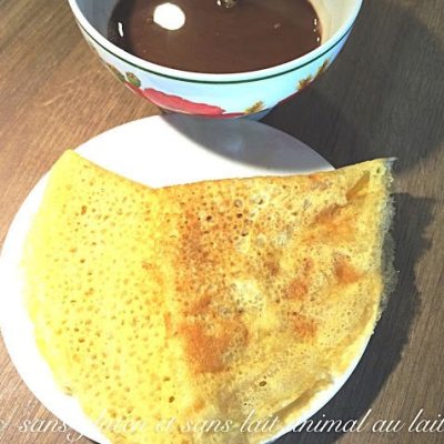 Crêpes sans gluten au lait végétal de riz