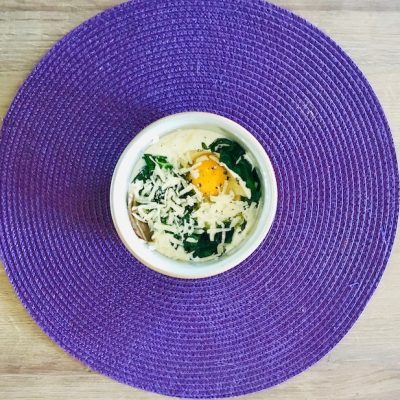 Œuf cocotte aux épinards
