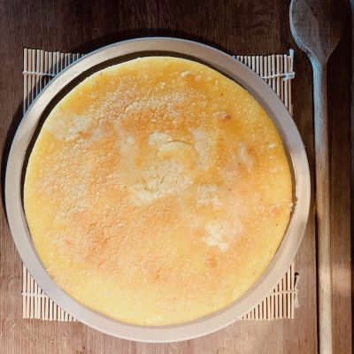 Polenta salée au lait végétal et huile d'olive