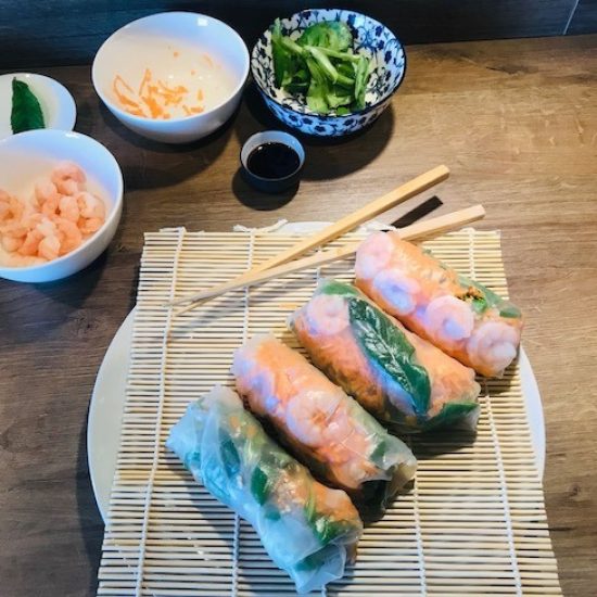 Rouleaux de printemps aux crevettes